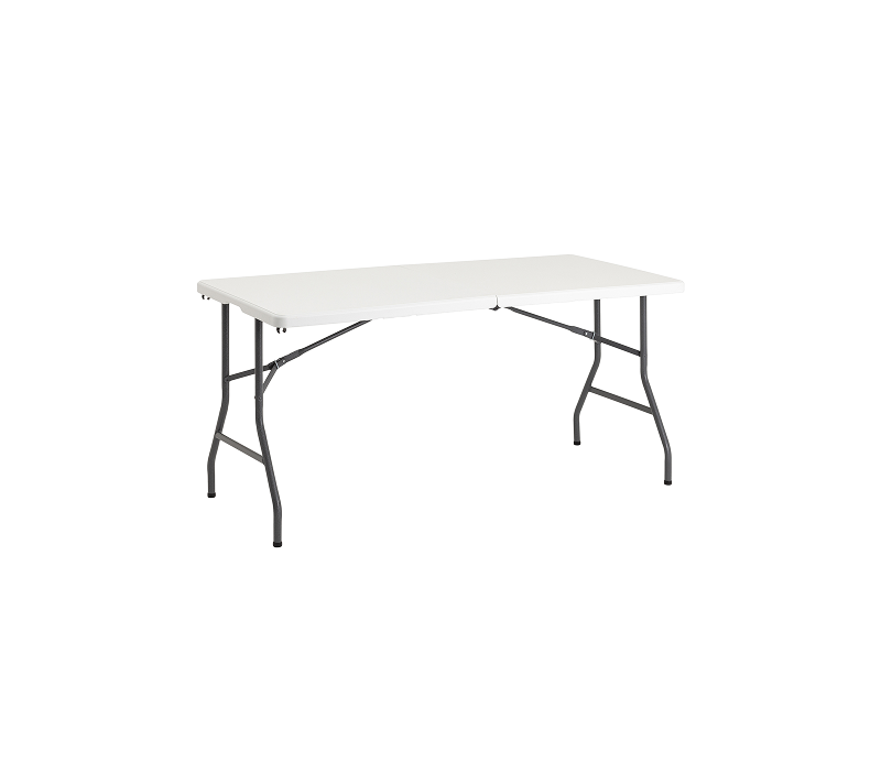 Стол складной белый 152x74x74