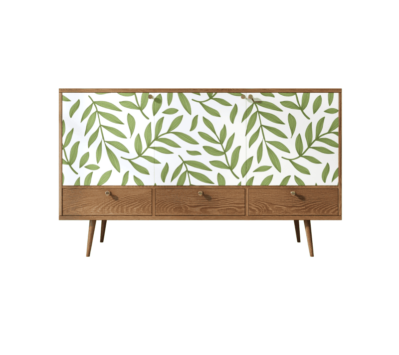 Тумба-комод Berber зеленый/белый/коричневый BB24/Print_28