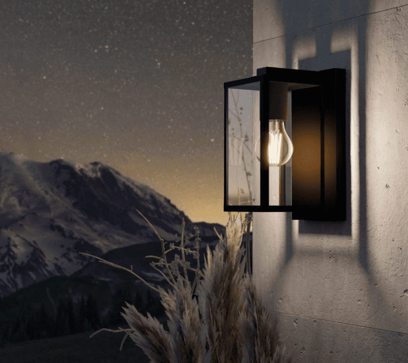 Уличный светильник настенный Бадрон черный 900288_1