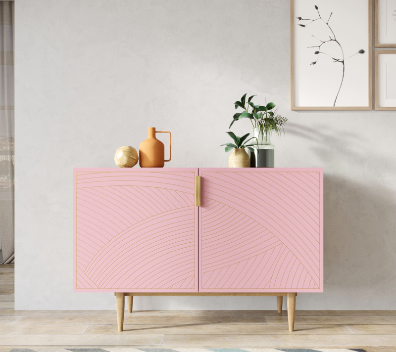 Тумба Line розовый LN01/GR1/pink_1