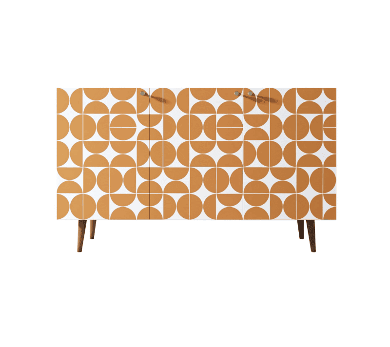 Тумба Berber оранжевый/белый BB01/Print_14