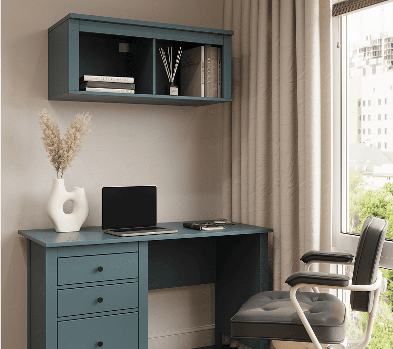 Полка 2 секции Saga темно-бирюзовый_2