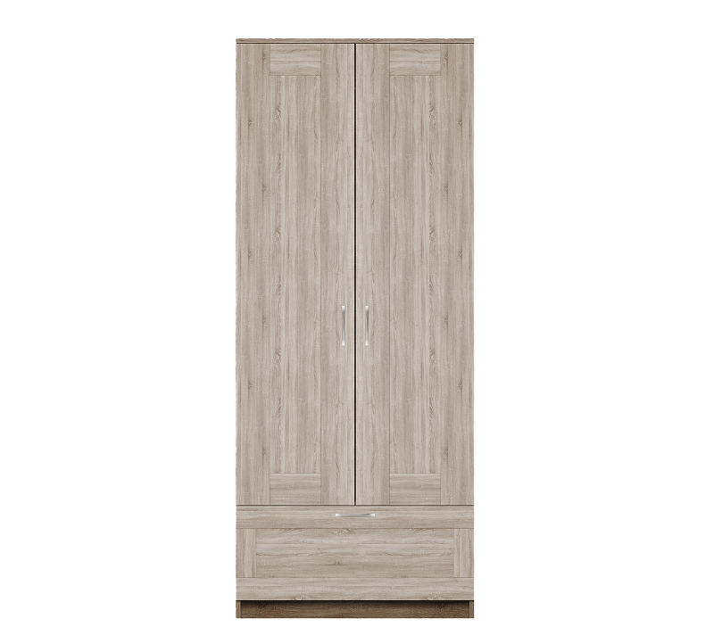 Шкаф комбинированный с 2 дверцами и ящиком Сириус сонома