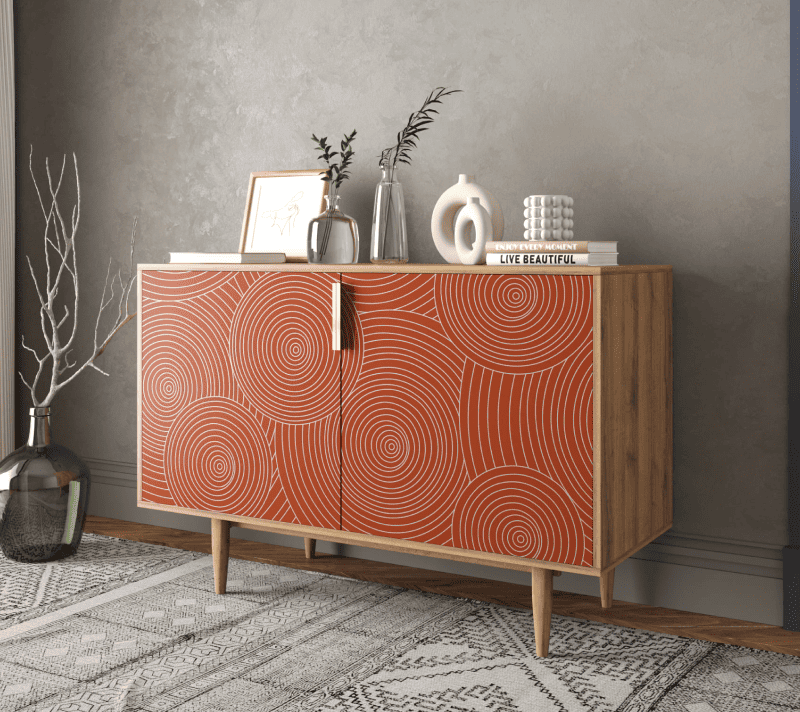 Тумба Line красный R18/red_3