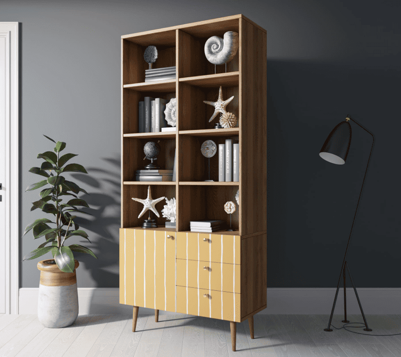 Стеллаж Berber оранжевый/коричневый BB44/Print_43_3