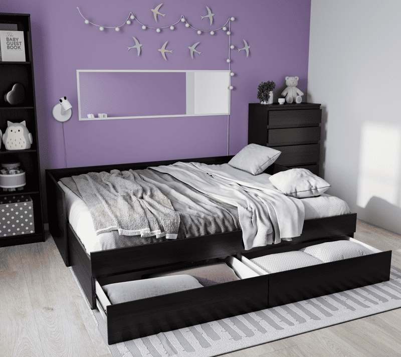 Кровать Kastor дуб венге 90x200_5