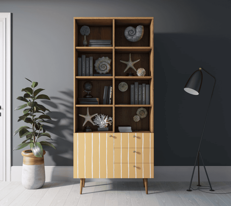 Стеллаж Berber оранжевый/коричневый BB44/Print_43_1