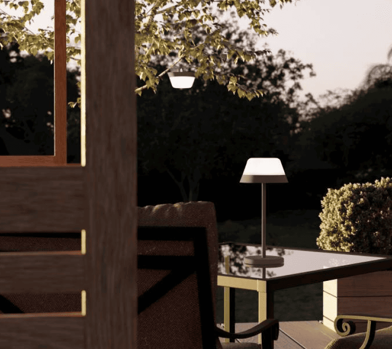 Настольная лампа сенсорная Меджиано серый 900978_2