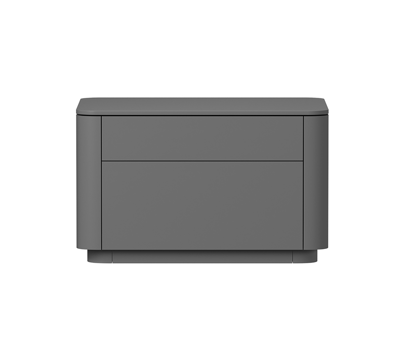 Тумба прикроватная 2 ящика Tammi серый 60