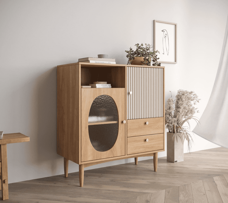 Тумба-витрина Bubble орех BBL06_3