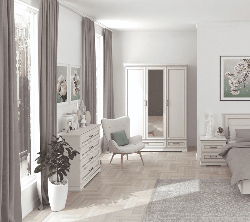 Шкаф Флоренция персидский жемчуг SZF1L2D2S_2