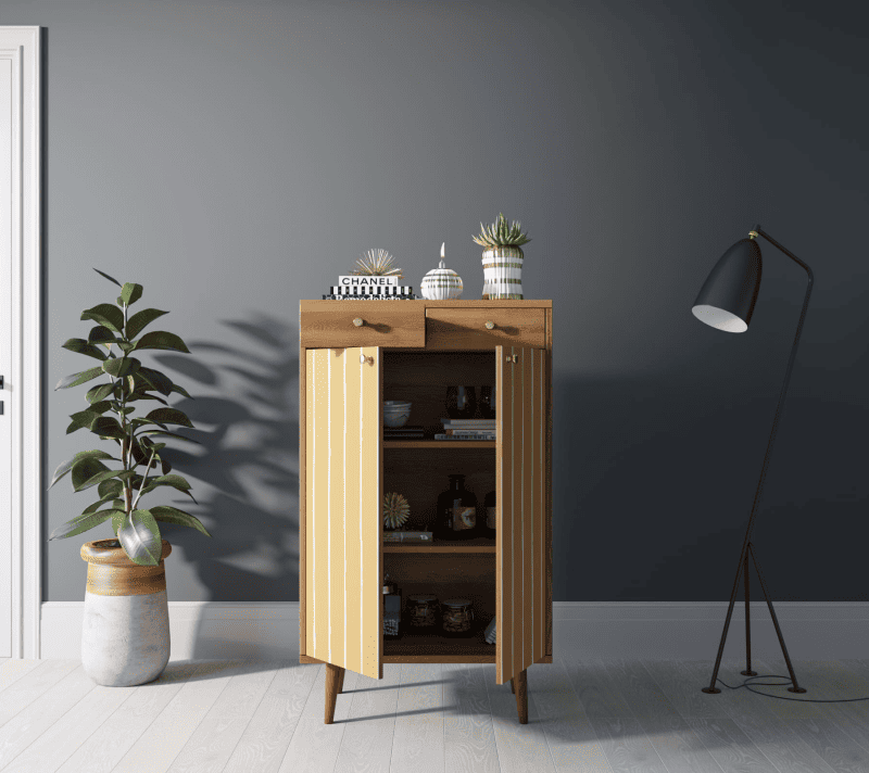 Тумба-комод Berber оранжевый/коричневый BB46/Print_43_2