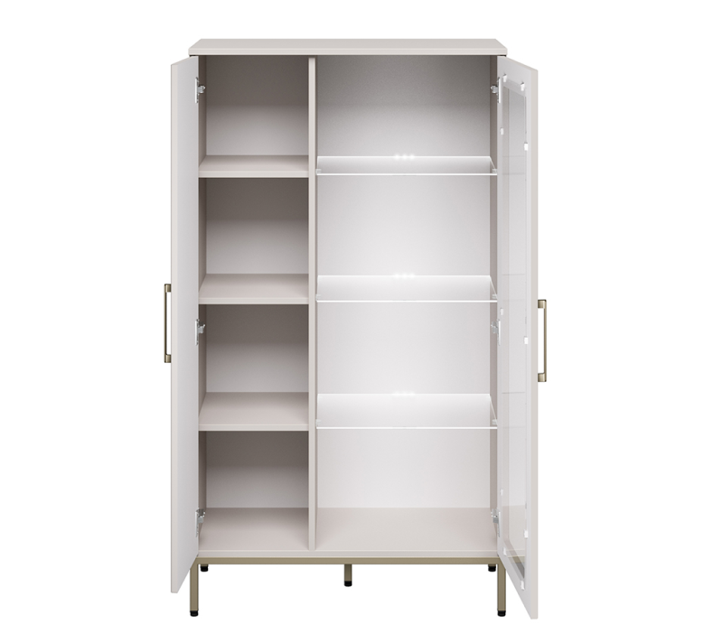 Тумба-витрина Бетти кашемир 1V1D_1