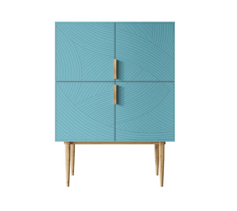 Тумба Line голубой LN13/GR1/blue