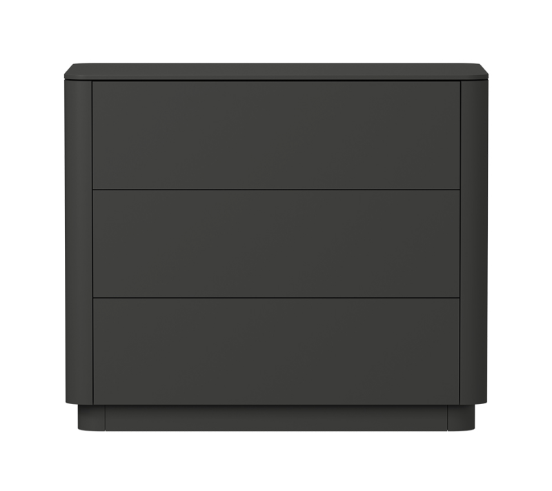 Комод 3 ящика Tammi черный 90