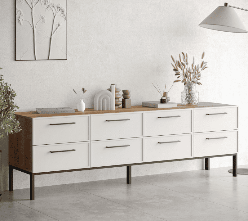 Комод Nicole белый NEM03_3