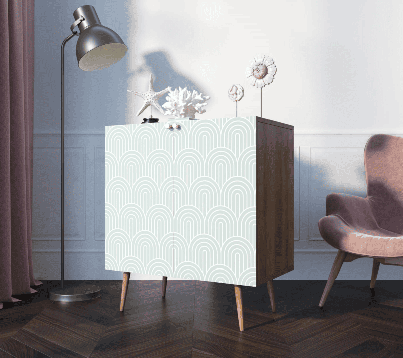 Тумба Berber зеленый/белый BB38/Print_34_3