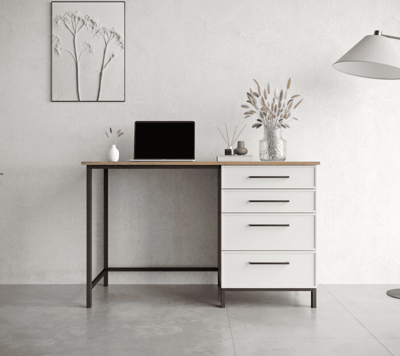 Стол письменный Nicole белый NR23_1