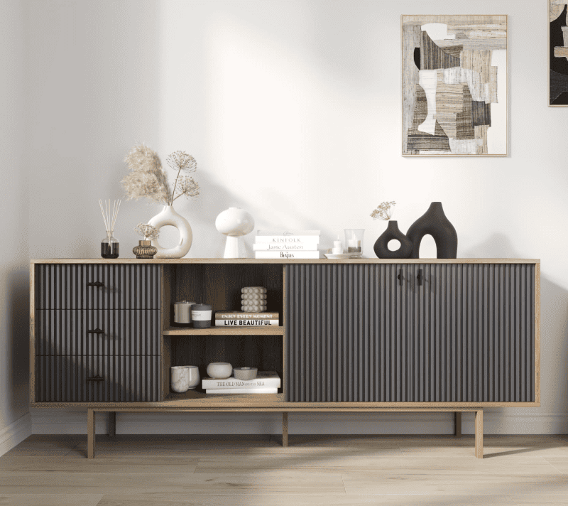 Тумба-комод Emerson черный/коричневый EM15/7024/L_1