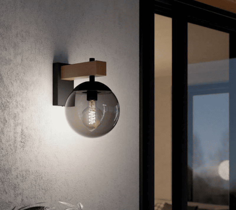 Уличное бра Буфалата коричневый/черный 900671_1