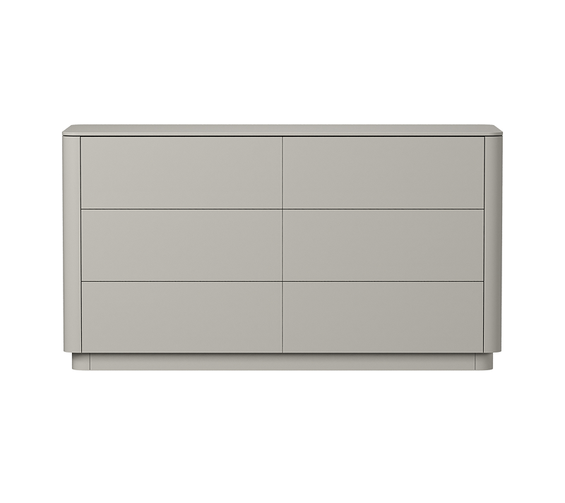 Комод 6 ящиков Tammi серо-бежевый 140