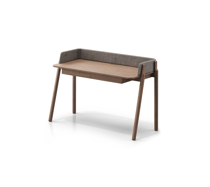 Стол письменный Basic натуральный дуб/бежевый рогожка 140x60