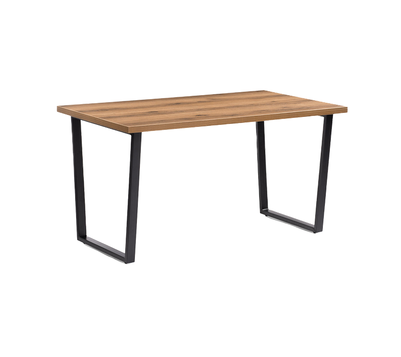 Стол Лота Лофт дуб делано темный/матовый черный 120