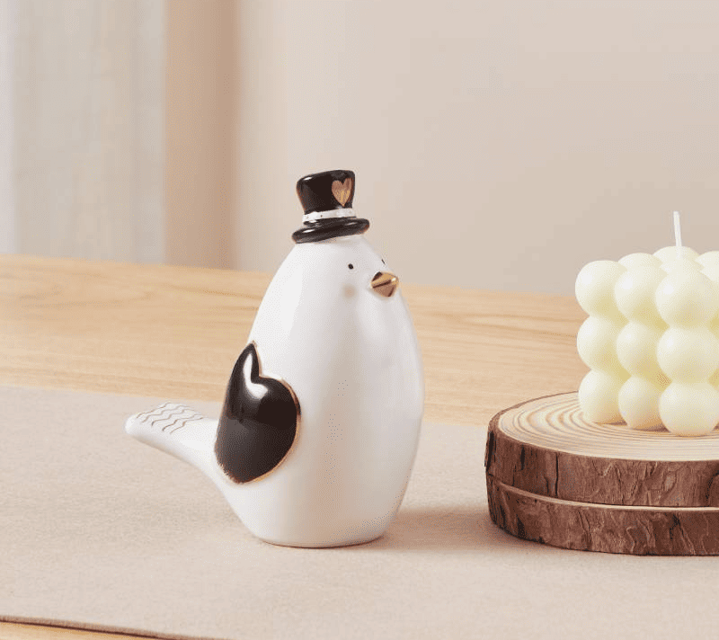 Фигурка Птица Ланджут белый/черный 427923_1