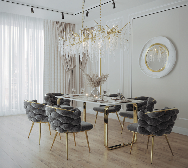 Стол керамический Селена 4 белый мрамор/золото 160х90х77_3