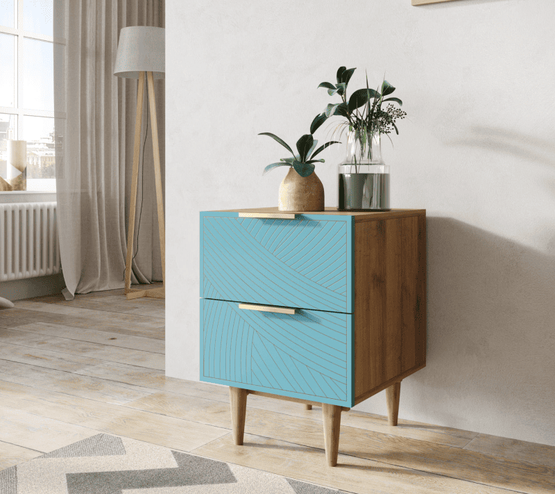 Тумба прикроватная Line голубой LN07/GR1/blue_3