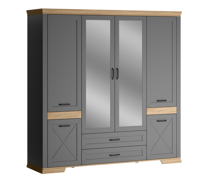 Шкаф Marselle дымчатый алмаз SZF6D2S_2