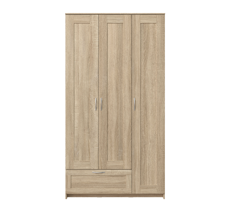 Шкаф с 3 дверцами и ящиком Sirius сонома