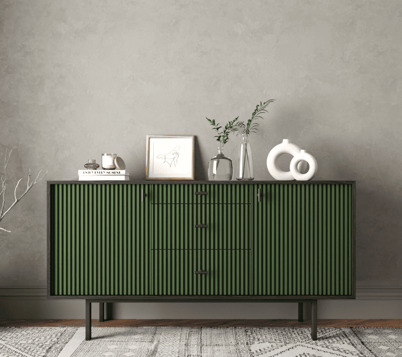 Тумба-комод Emerson зеленый/черный EM08/green/L_1