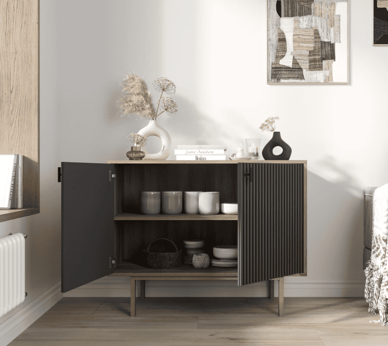 Тумба Эмерсон черный/коричневый EM02/7024/L_2