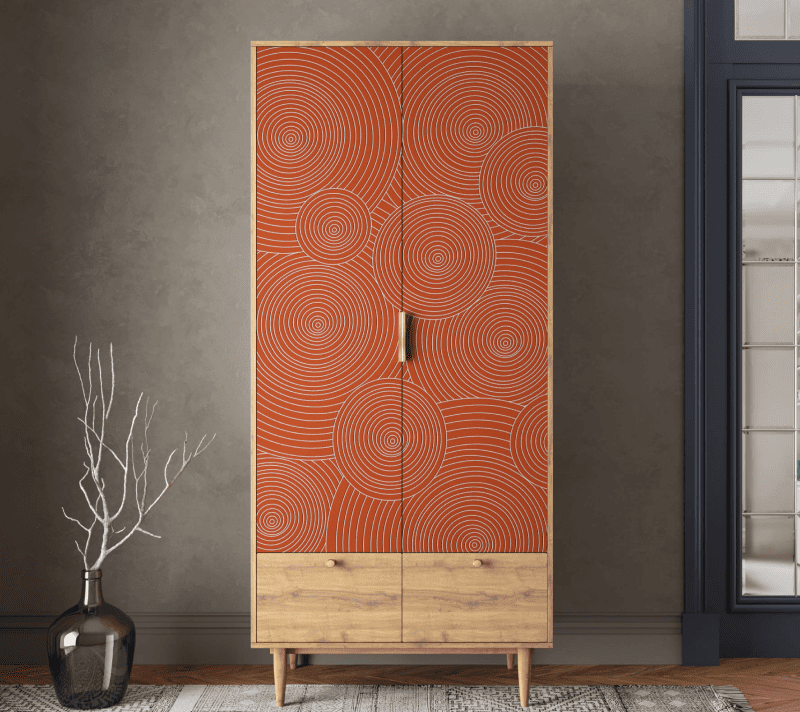 Шкаф Лайн красный R26/red_1