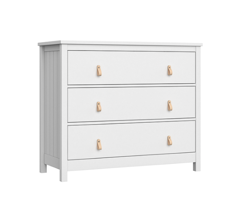 Комод 3 ящика Wood белый_1