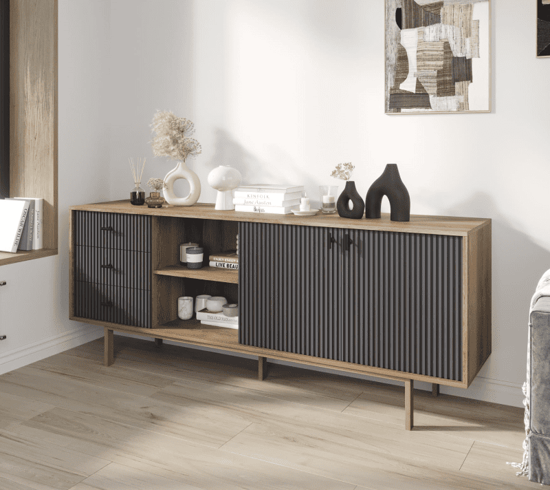 Тумба-комод Emerson черный/коричневый EM15/7024/L_3