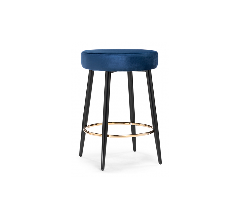 Барный стул Плато темно-синий_1