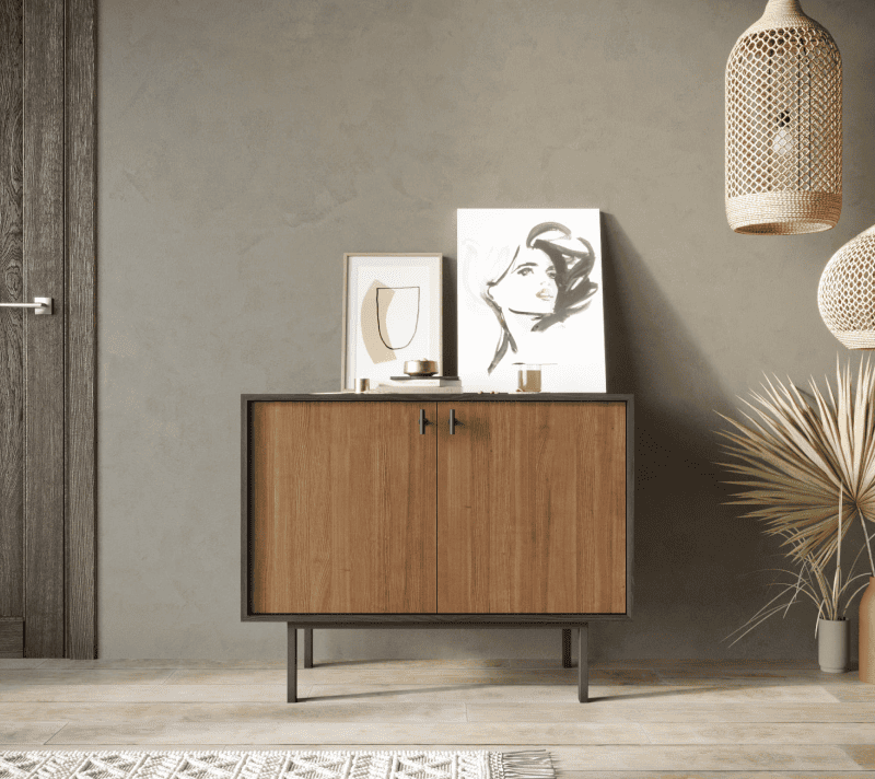 Тумба Emerson коричневый/черный EM02_1