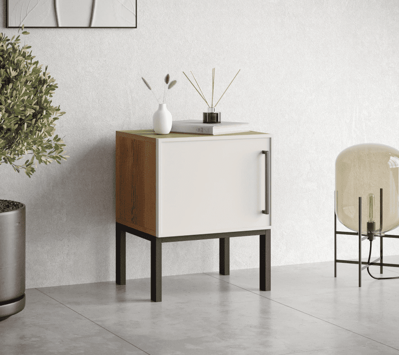 Тумба прикроватная Nicole белый NLN08_3