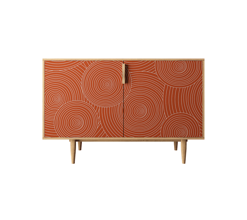 Тумба Line красный R18/red