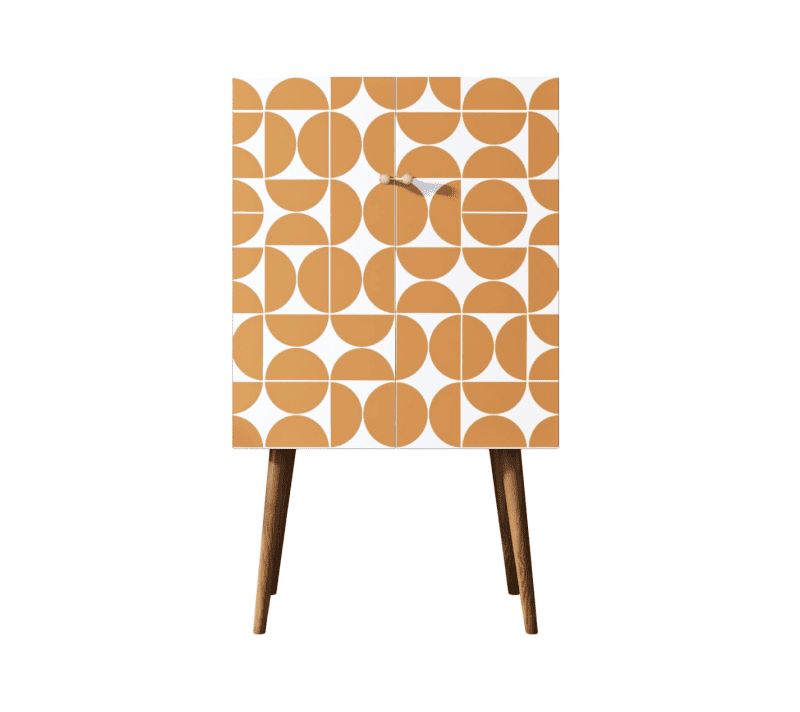 Тумба Berber оранжевый/белый BB09/Print_14