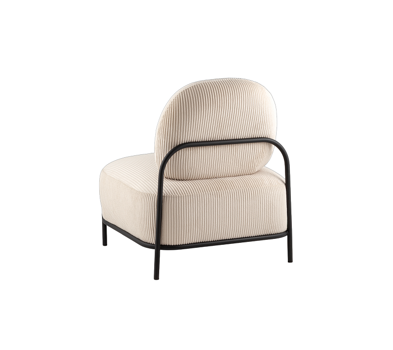 Кресло Стоун велюр молочный_1