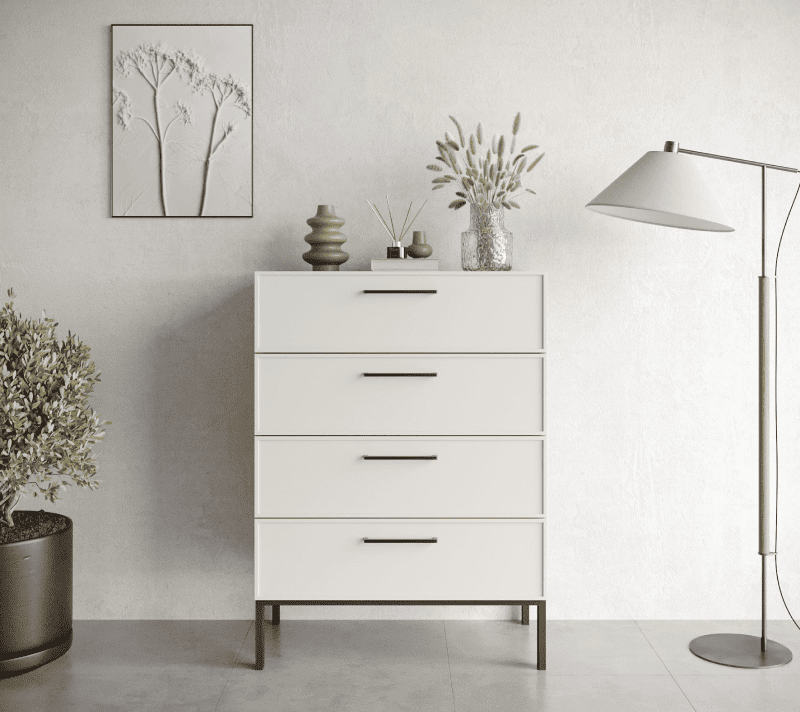 Комод Nicole белый NEM18_1