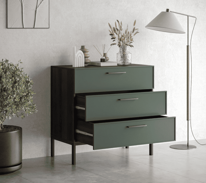 Комод Nicole зеленый NLN12G_2
