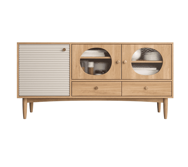 Тумба-витрина Bubble орех BBL03