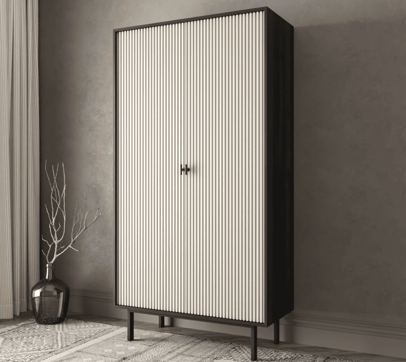 Шкаф Emerson белый/черный EM091/milky/L_3