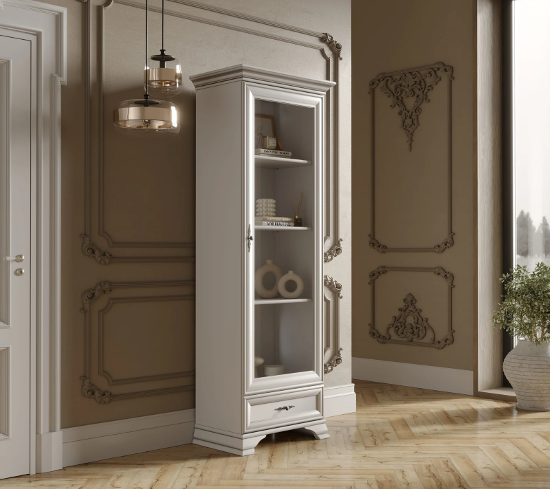 Витрина Kentaki белый REG1W1S_3