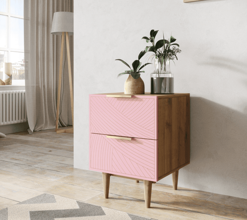 Тумба прикроватная Line розовый LN07/GR1/pink_3