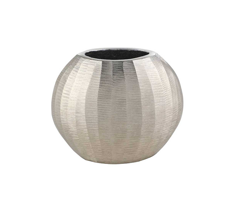 Ваза декоративная Абукай никель 421052